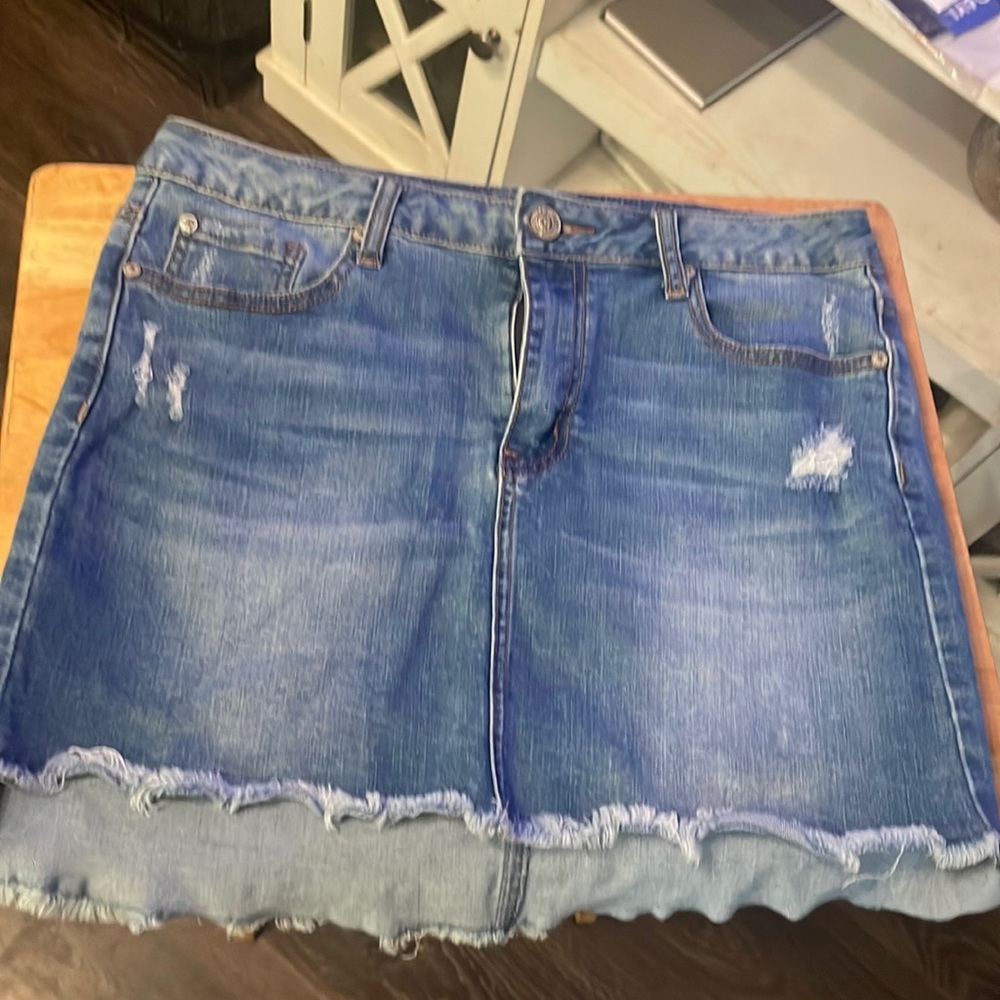 Enjean denim mini skirt